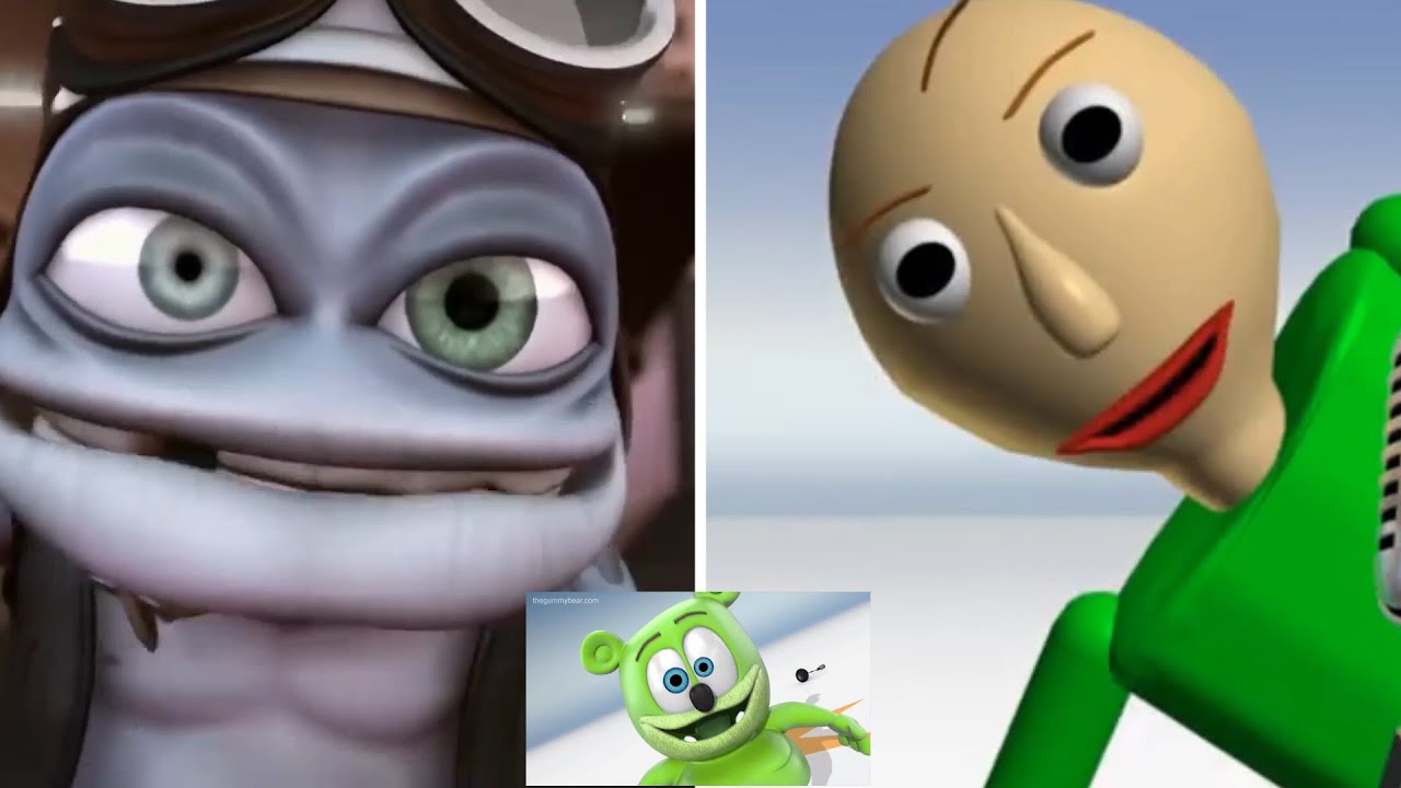 The Gummy Bear Song but Baldi and Crazy frog REMIX | EffectsVariations [Video Tutorials]