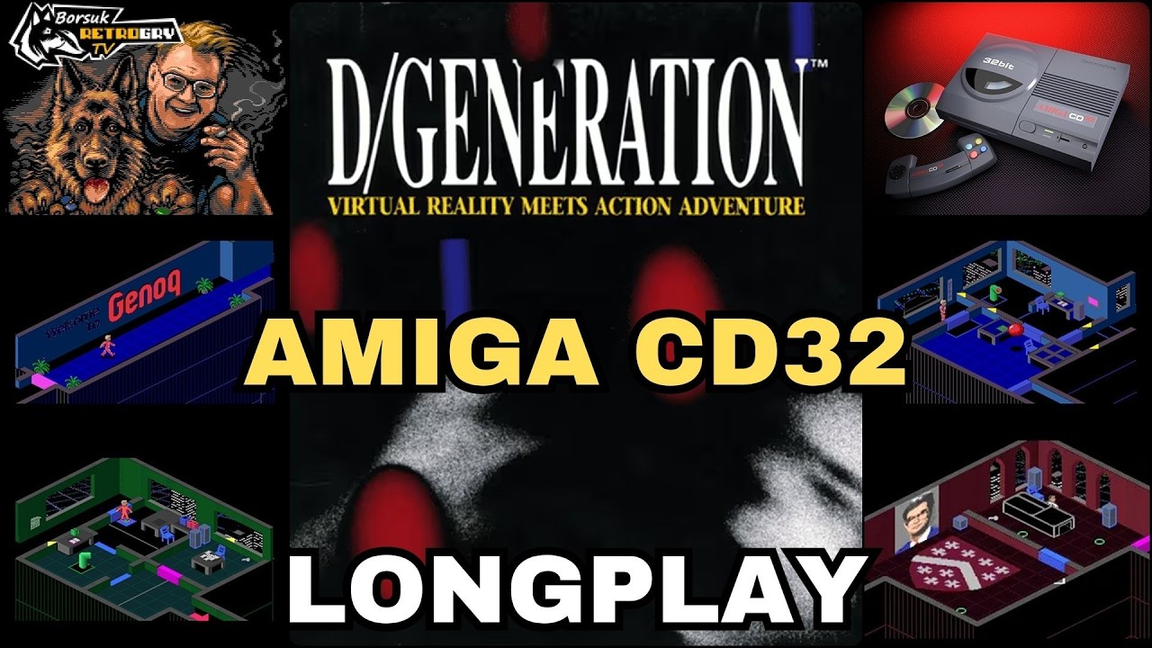 Borsuk Retro Gry TV: AMIGA CD32 - D/GENERATION -Longplay #1 (cyberpunkowy izometryk, też na PC i ST)