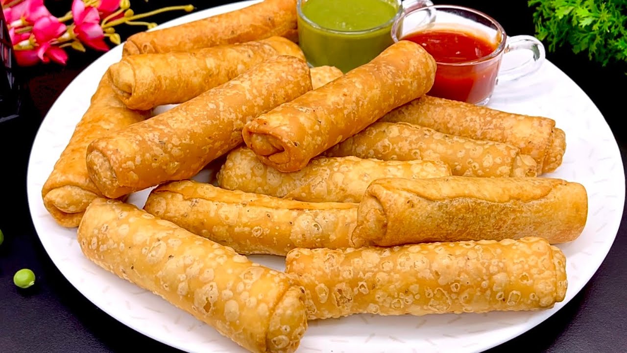Crispy Aaloo Matar Samosa Roll Recipe For Iftar 😋| Ramzan Special Recipe | 