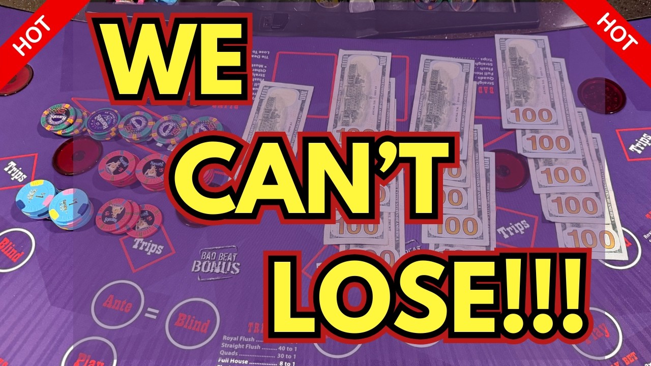 WE CAN'T LOSE PLAYING ULTIMATE TEXAS HOLD 'EM in LAS VEGAS!! 🔥🔥