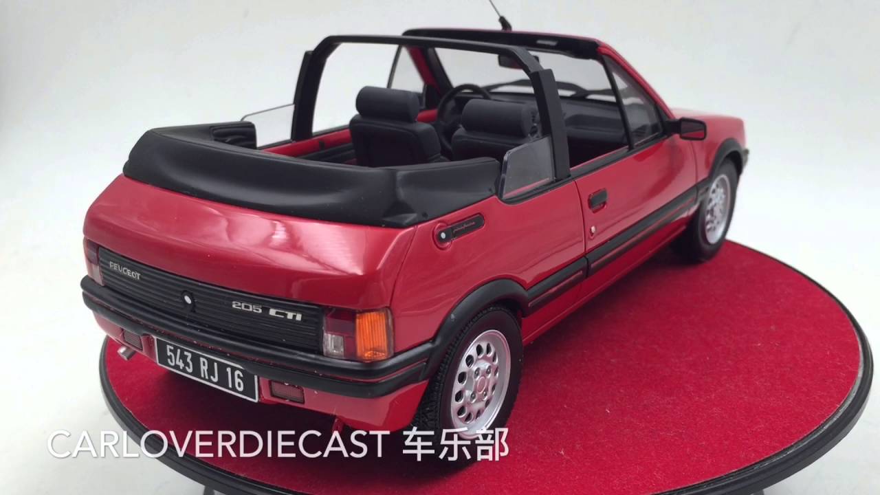 Peugeot 205 CTI 1986 Resin Scale 1/18 Model By OttoMobile