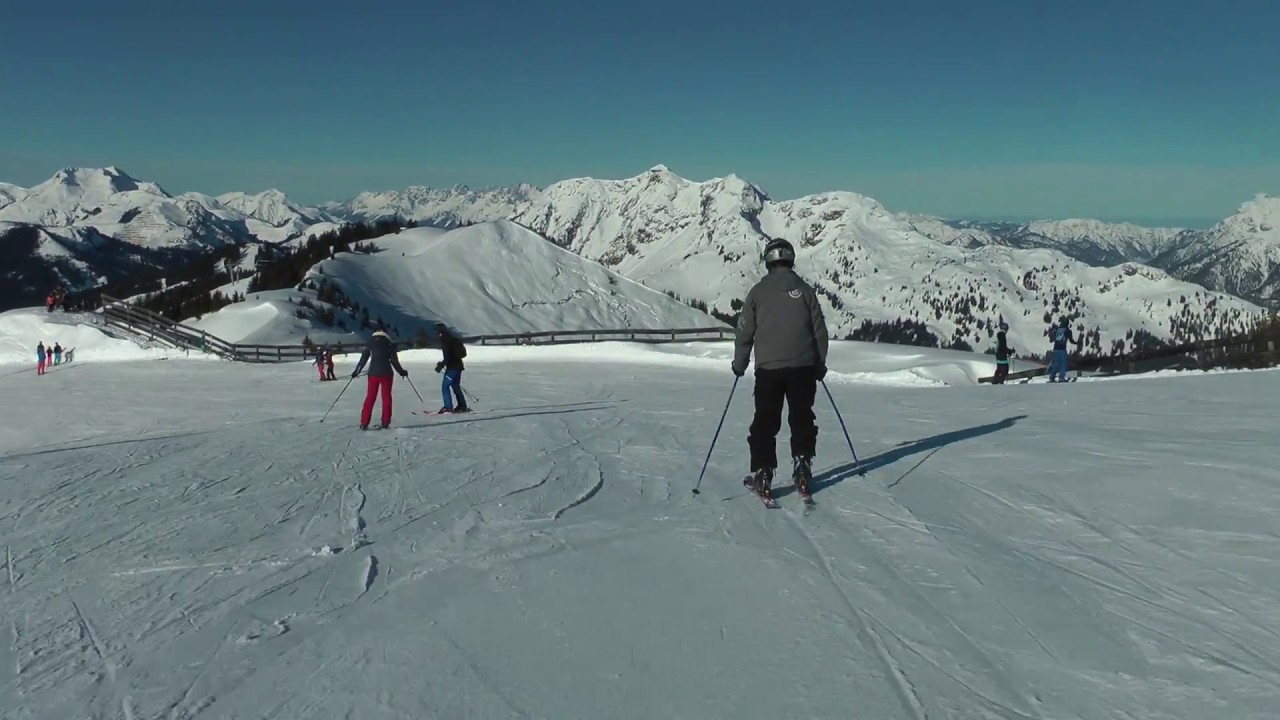 Saalbach - skiing from Wildenkarkogel
