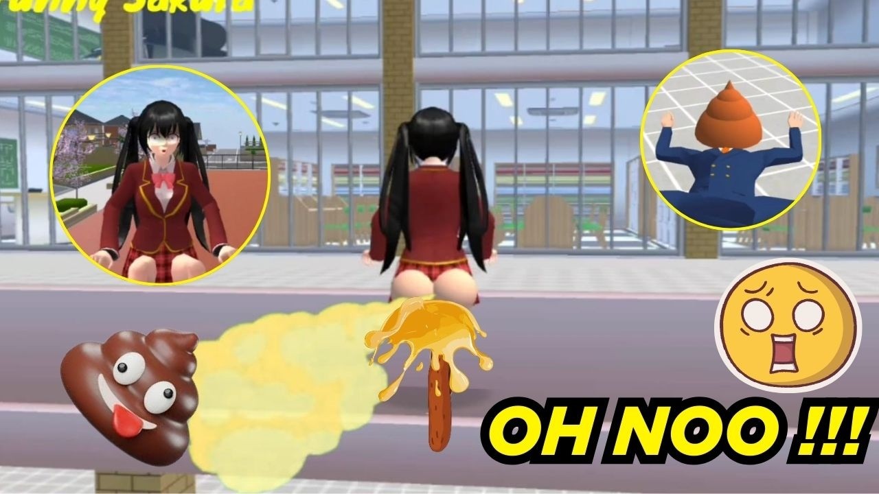 RINA EEK DI ATAP SEKOLAH GAK TAHAN LAGI | SAKURA SCHOOL SIMULATOR