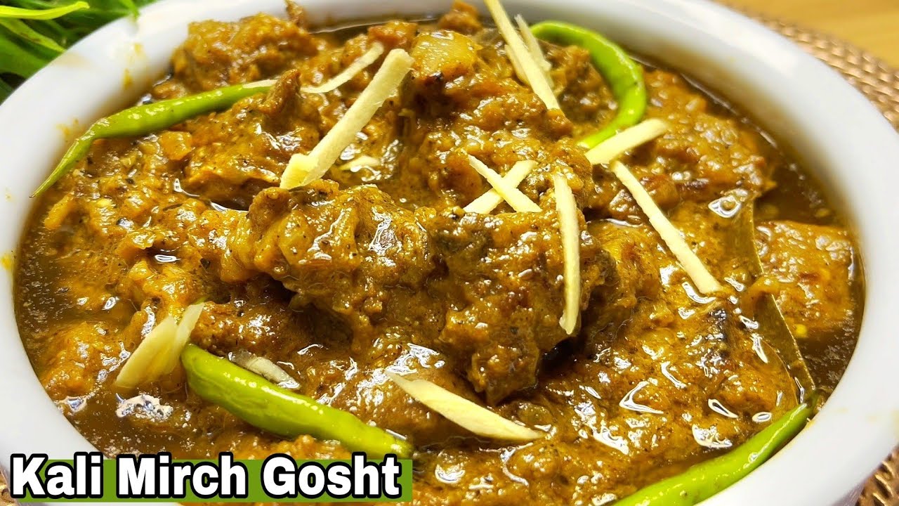 काली मिर्च गोश्त /Kali Mirch Gosht With Gravy ❤️ Very Delicious Easy, Balra Eid & Summer Special 👌