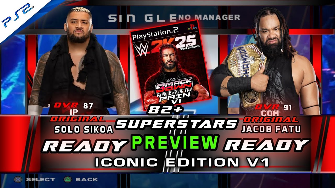 Smackdown HCTP 2K25  FULL Roster Preview | 82+ Superstar | HCTP Iconic edition V1