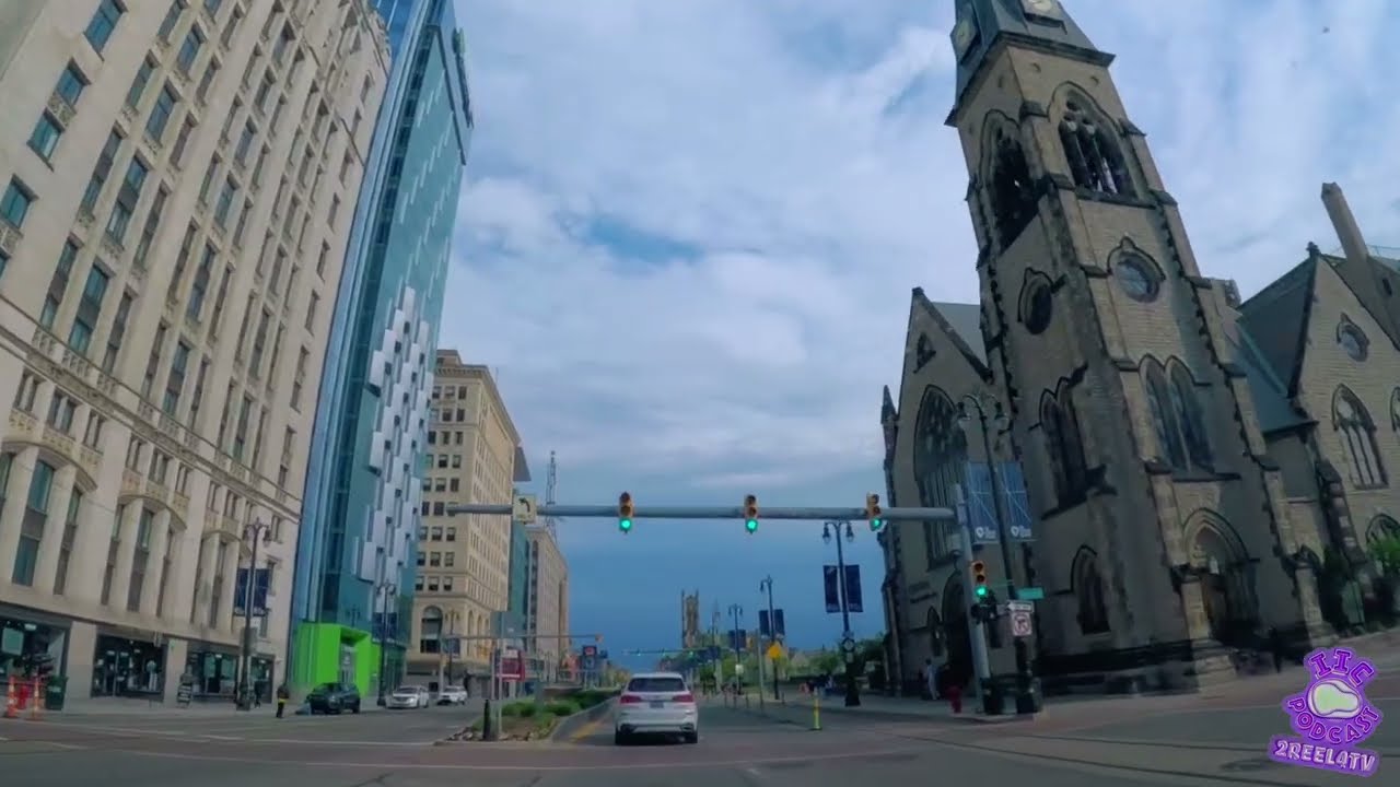 Detroit City Tour Downtown Part 1