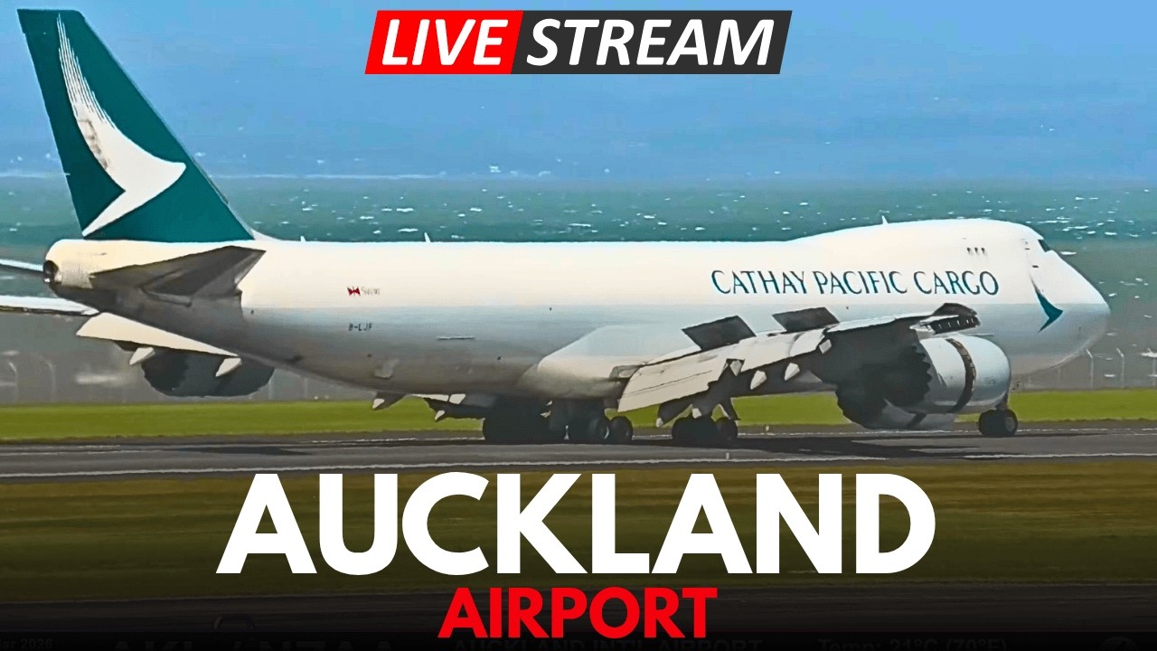 🔴 CATHAY B748F - LIVE Planespotting - Auckland Airport - 14 Mar 2026 ✈️