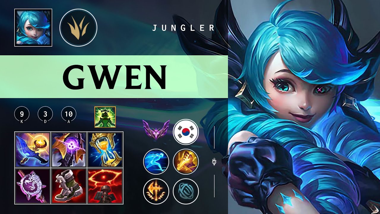 Gwen Jungle vs Qiyana - KR Master Patch 26.02