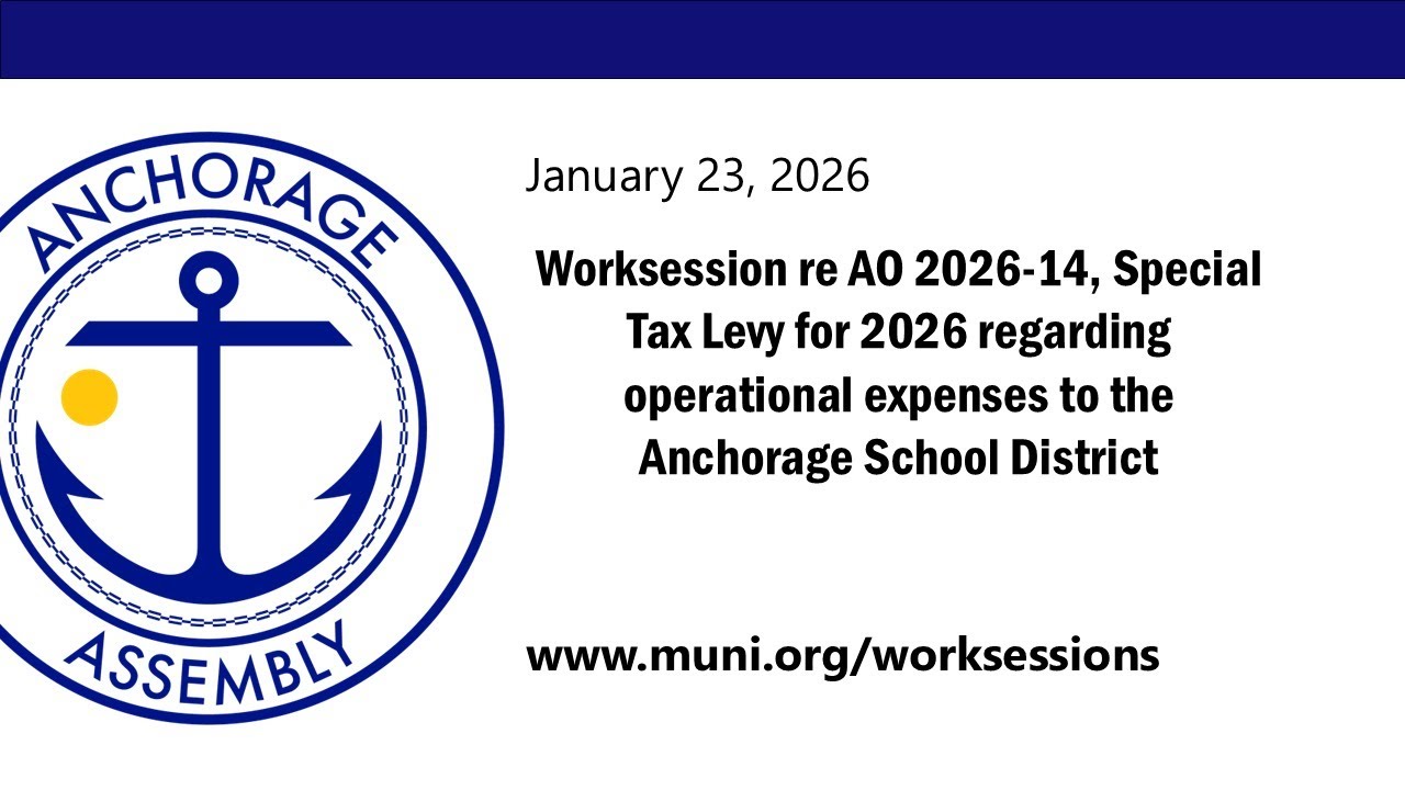 Worksession re AO 2026-14, Special Tax Levy for 2026 regarding operational expenses to the...
