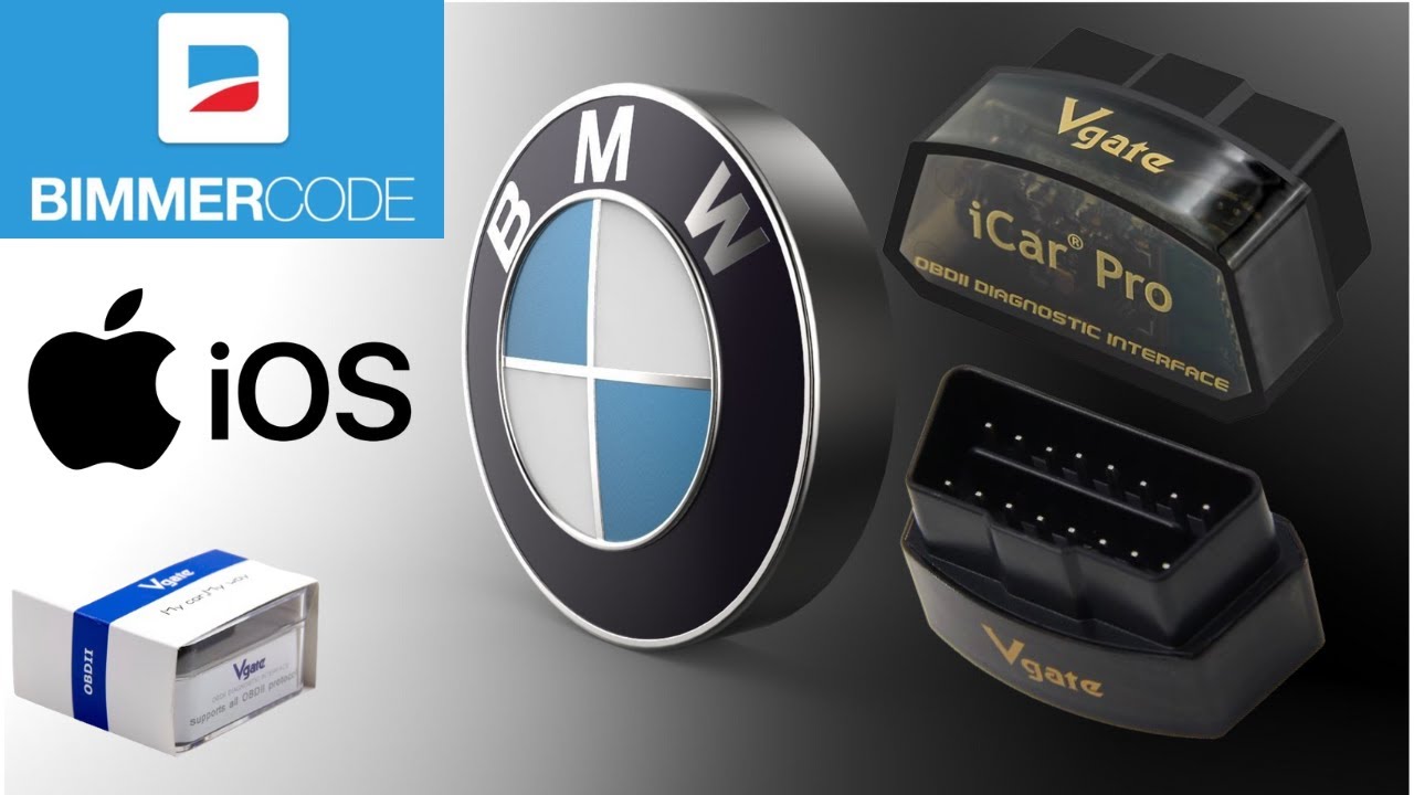Vgate V-link iCar Pro OBD II Android iOS diagnostic tool on BMW 5 series BimmerCode free version App