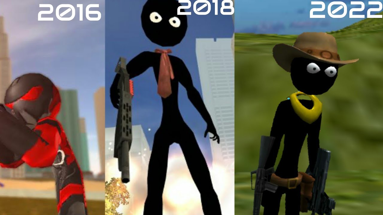 Evolution Of Stickman Rope Hero 2  (2016-2022)