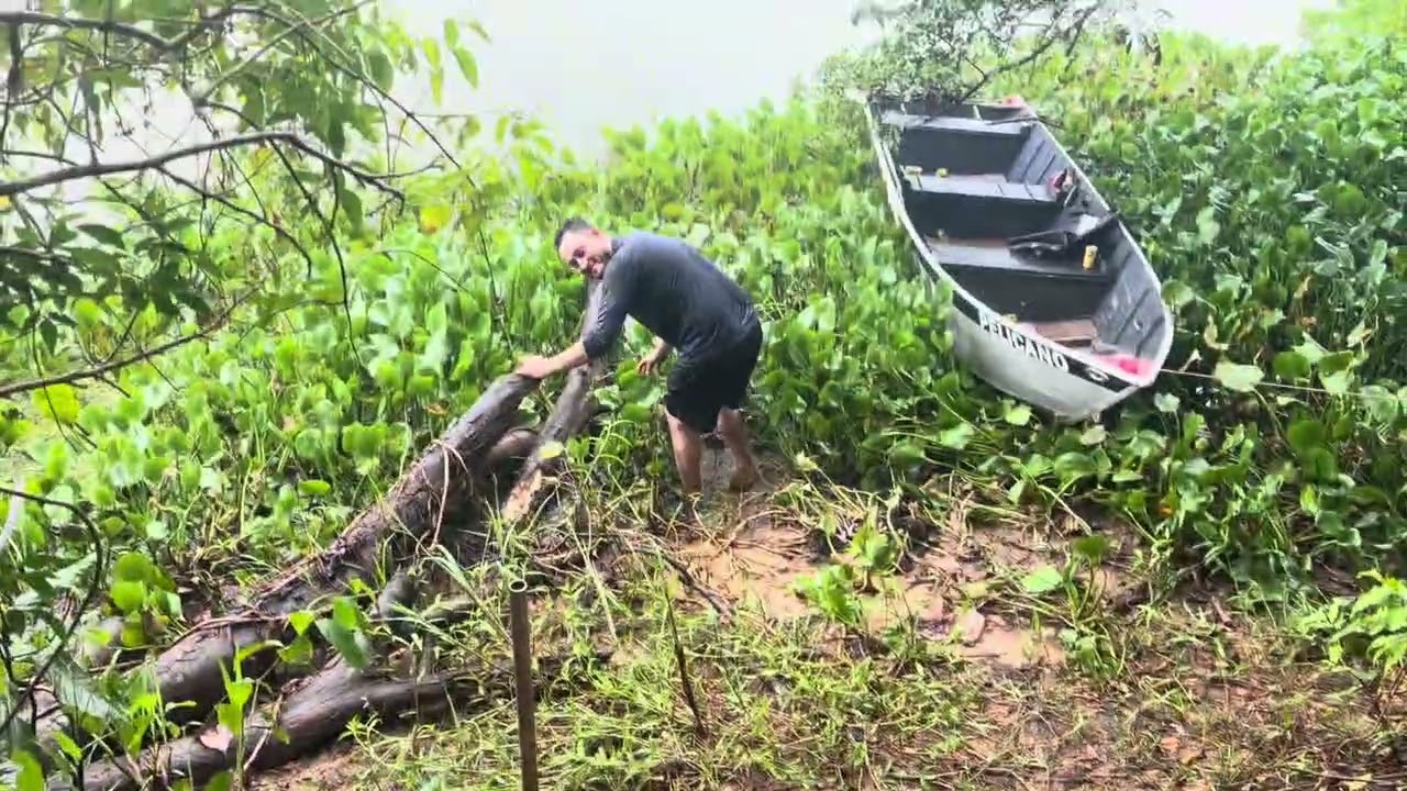 Chegamos na Ilha: montando nosso acampamento no coração do Rio Paraná 