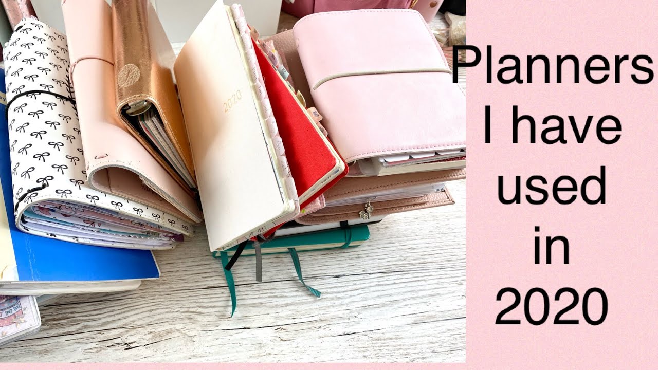 Planner collection ||Planners I have used || 2020