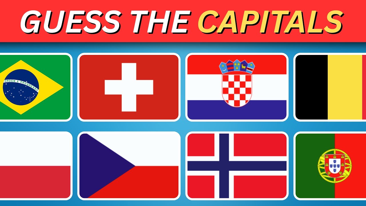Can You Guess All 50 World Capital Cities? 🤯🌍 | Geography Quiz