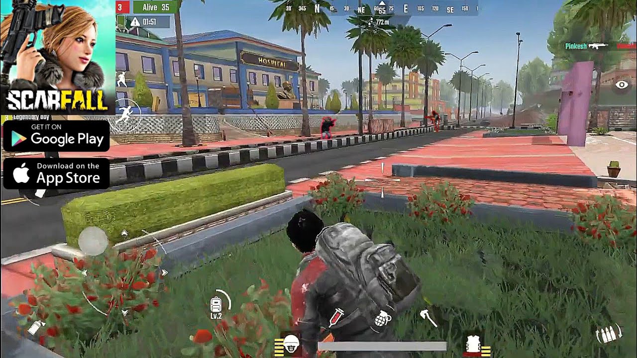 ScarFall - The Royale Combat Gameplay(android, iOS) | scarfall android gameplay | scarfall 2019