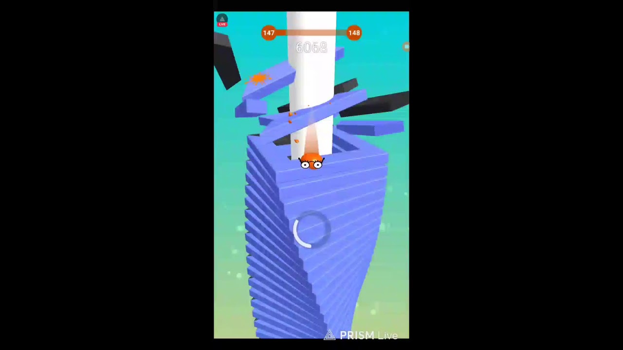 Live 🔴 Stack Ball Satisfying Gameplay  -- 2 #shortsfeeds #shorts #stackballlive