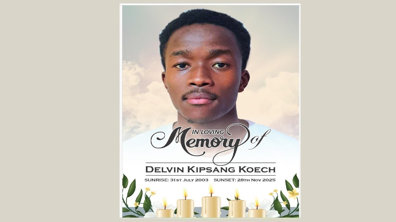 Memorial Service For Delvin Kipsang Koech.