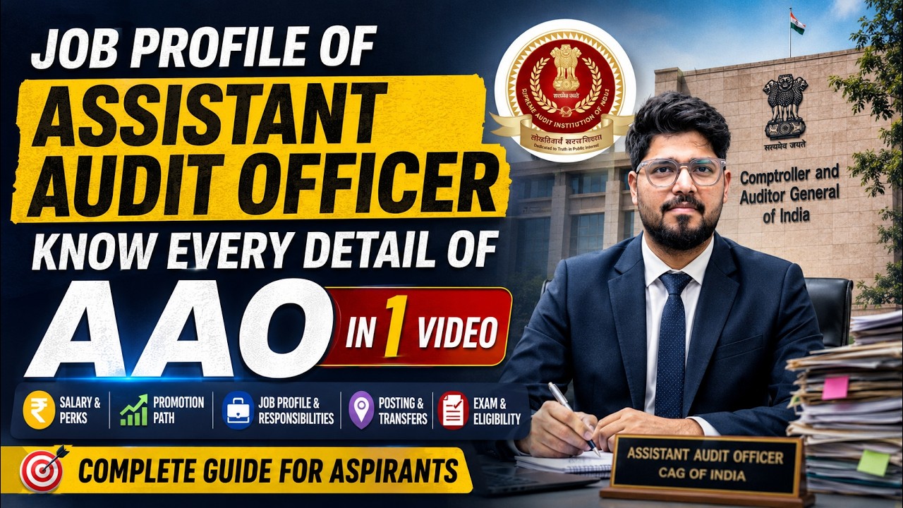 Job Profile Of Assistant Audit Officer In CAG || Highest Paying Job In SSC CGL