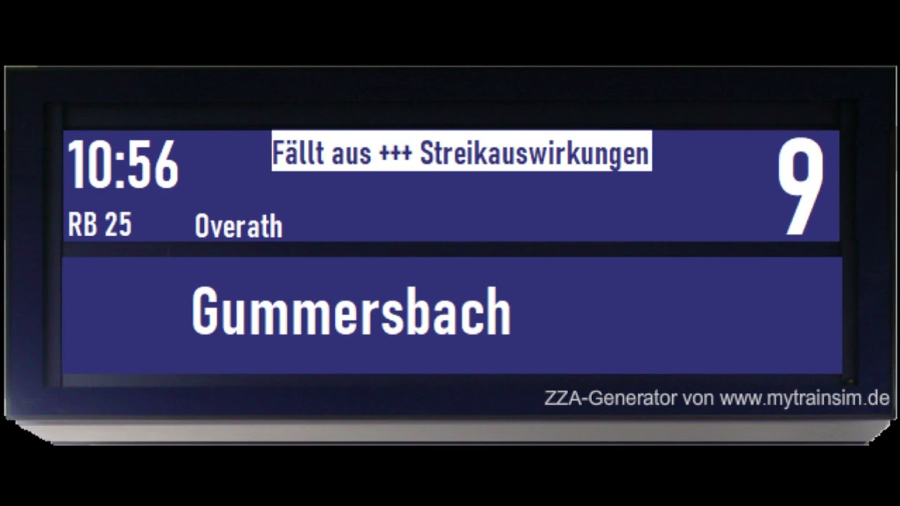 Blechelse Köln Messe/Deutz (Gl. 9/10) während des GDL Streik am 23.08.2021
