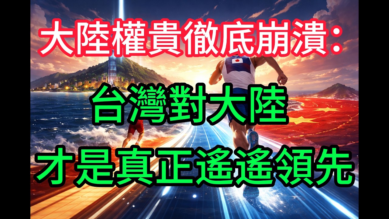 大陸權貴徹底崩潰：台灣對大陸才是遙遙領先！