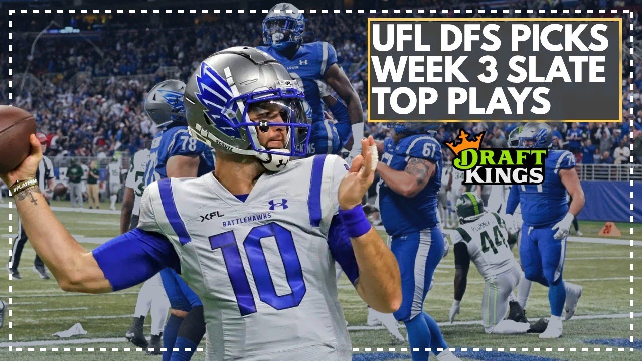 Week 3 UFL DFS Picks: Use These Players In Your DraftKings Lineups