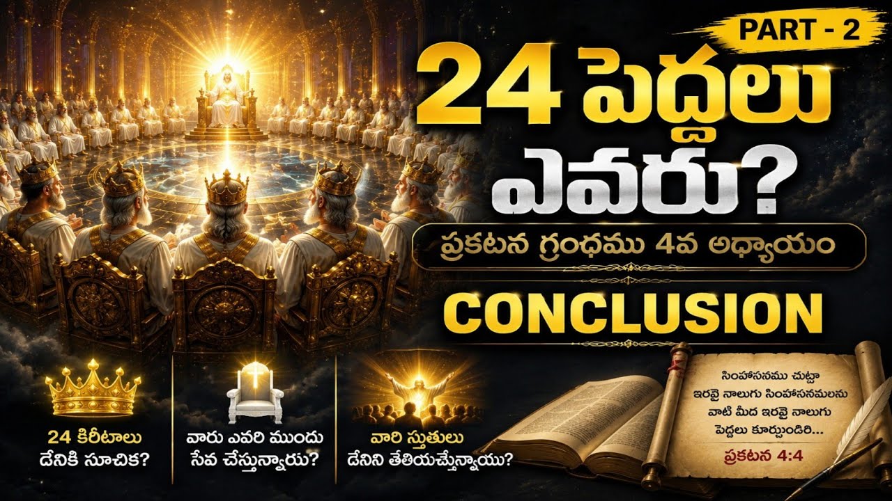 24 పెద్దలు ఎవరు? మనుషులా దేవదూతలా?  | Revelation Chapter 4 | Part 2