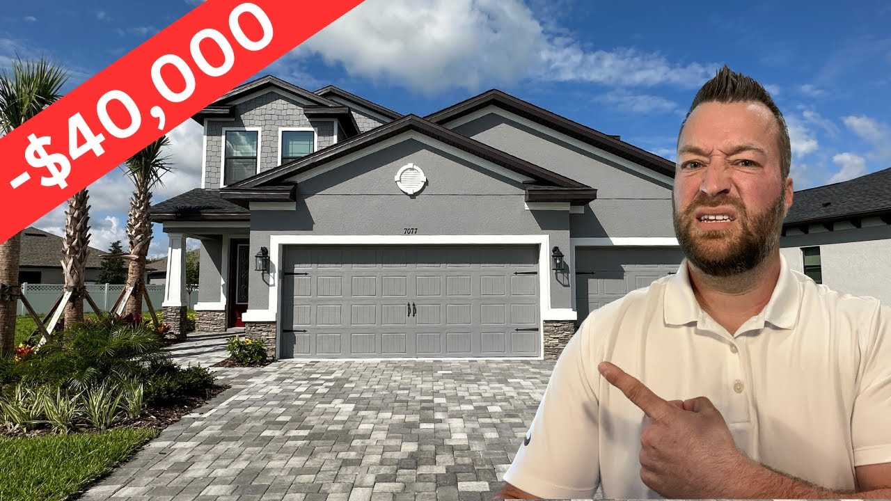 Inside a Wesley Chapel Florida New Construction Home For Sale with a Big Price Cut!