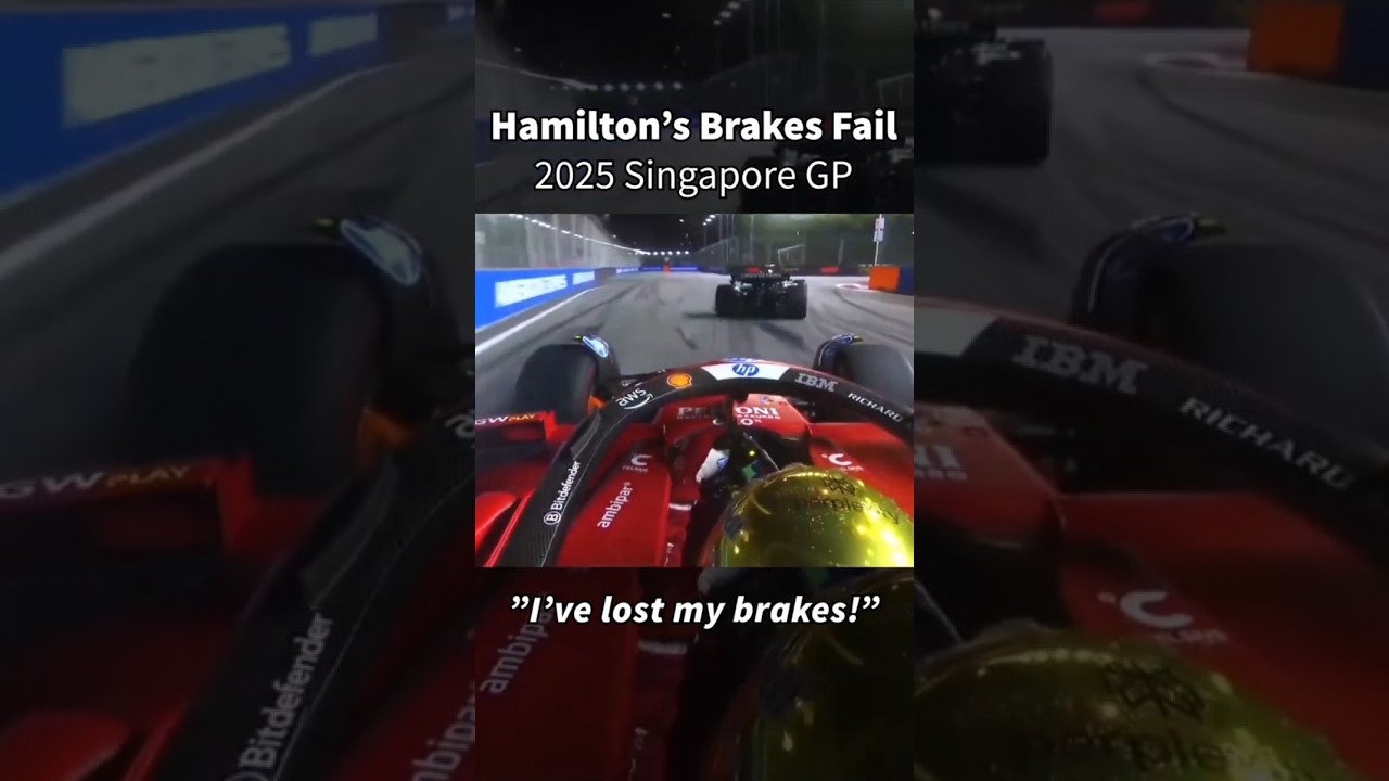 Hamilton's Brakes Fail | 2025 Singapore GP