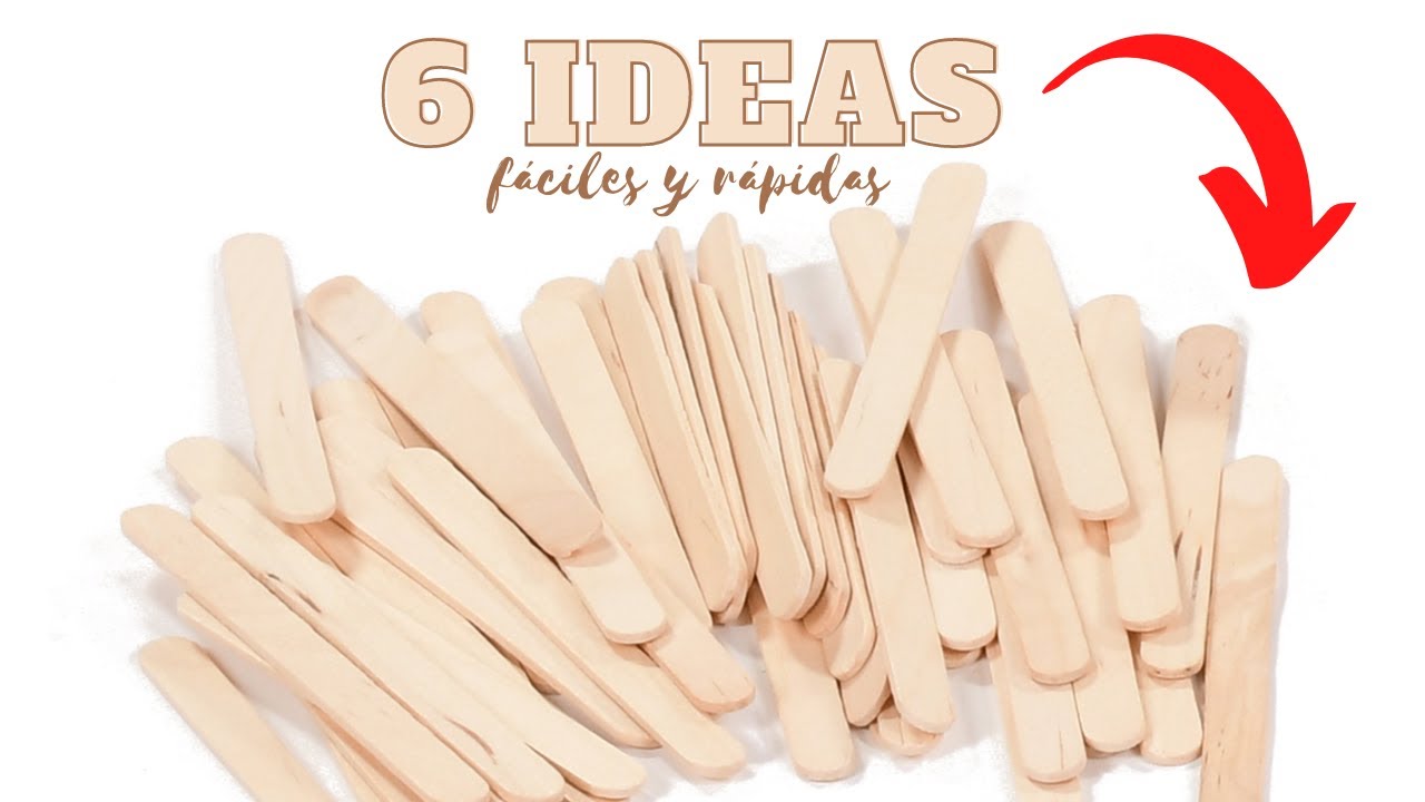 MANUALIDADES CON PALITOS DE HELADO | 6 ideas fáciles