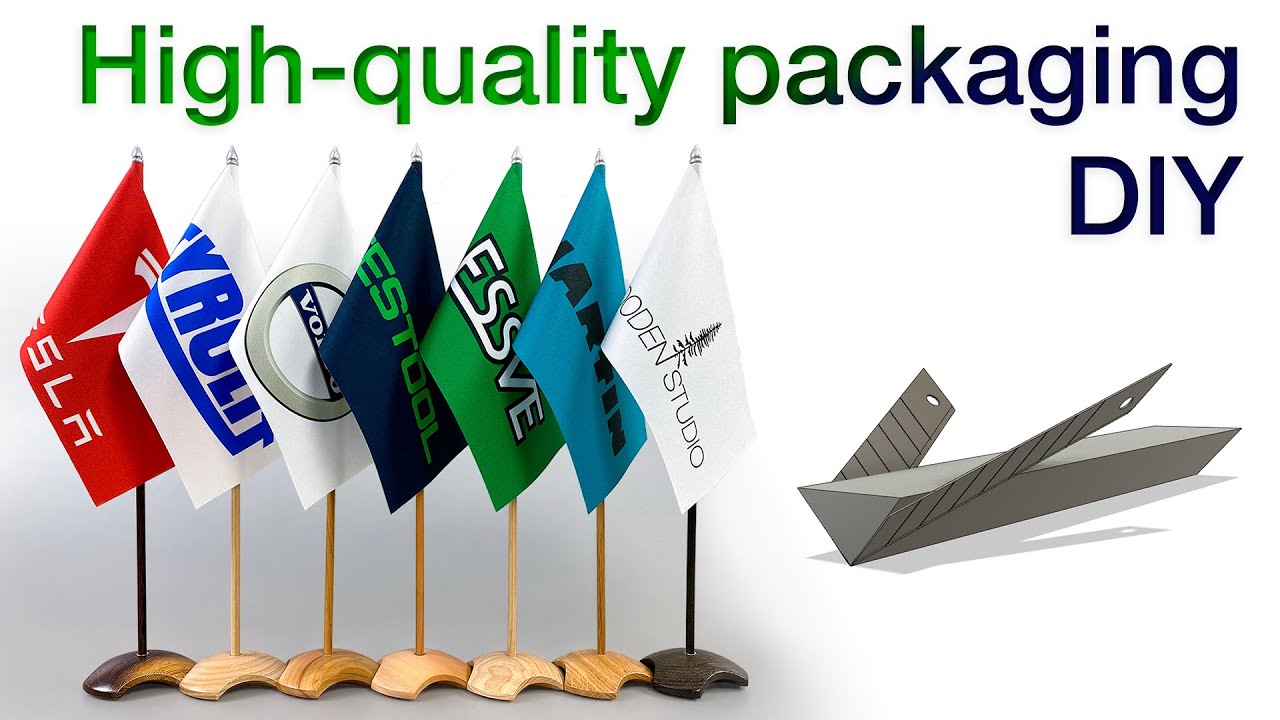 High-quality packaging. Self-made cutter for polyfoam. DIY.
