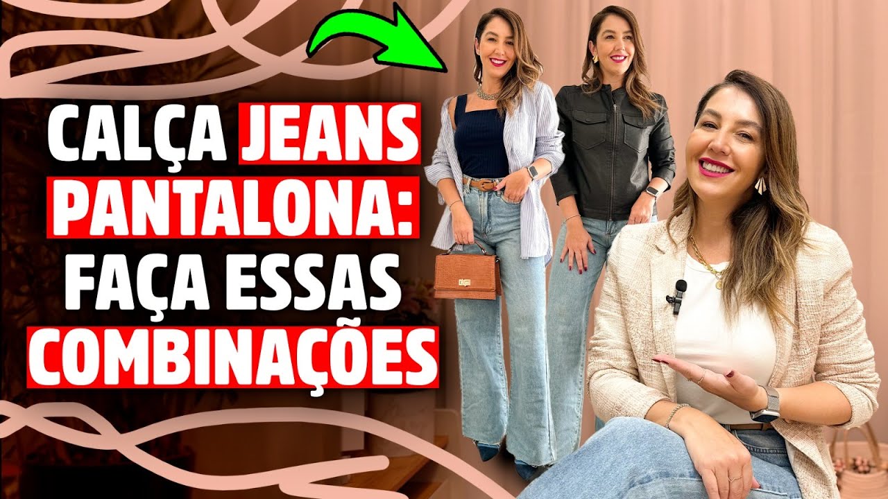 COMO COMBINAR CALÇA JEANS PANTALONA: MULTIPLICAR OS LOOKS - Michelle Castro #jeans