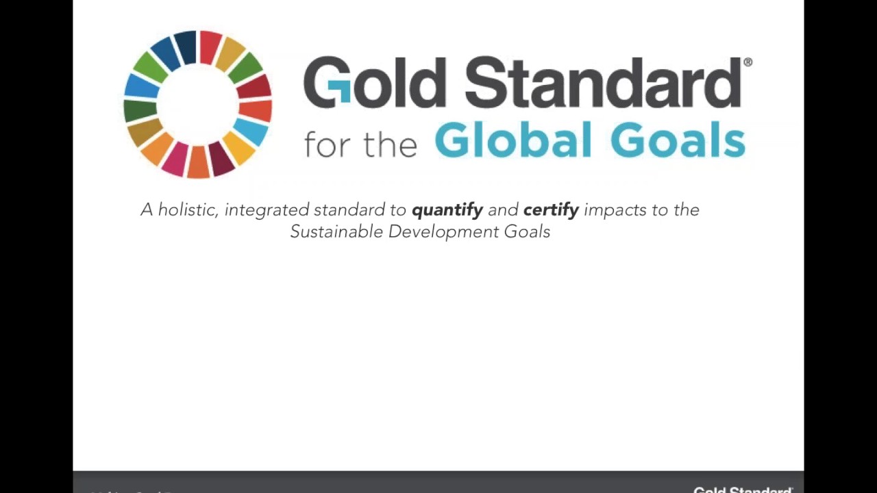 WEBINAR: Funding SDG Impacts | Gold Standard for the Global Goals