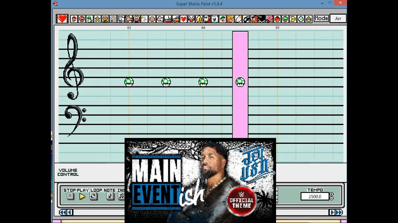 Mario Paint - “Main Event Ish” (Jey Uso WWE Theme) Mario Paint   'Main Event Ish' Jey Uso WWE Theme