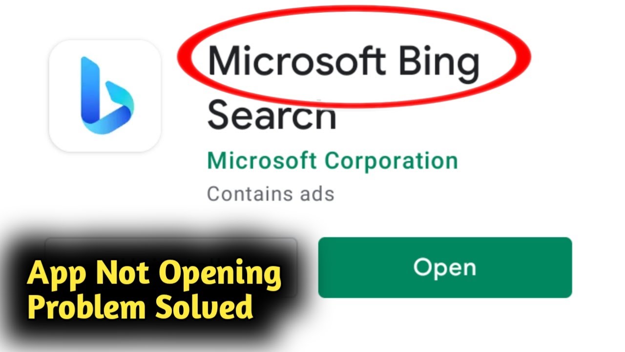 Fix Microsoft Bing App Not Opening Problem Solved