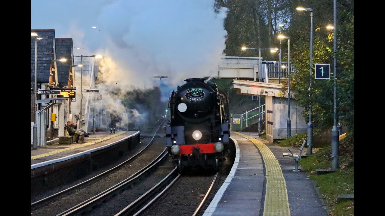 34028 'Eddystone' | 'The Armistice Steam Express' - Five location chase! Tuesday 11th November 2025