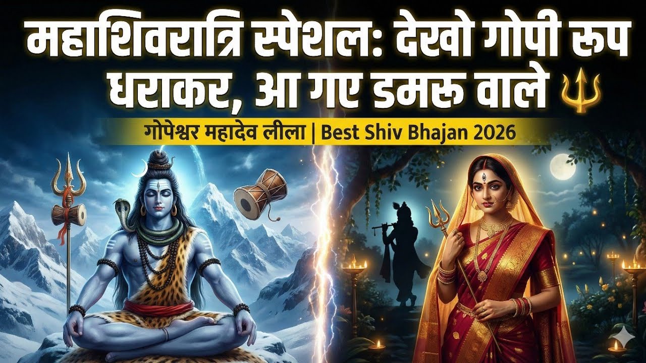 Gopeshwar Mahadev Leela | Shiv Gopi Roop Bhajan | Vrindavan Ras