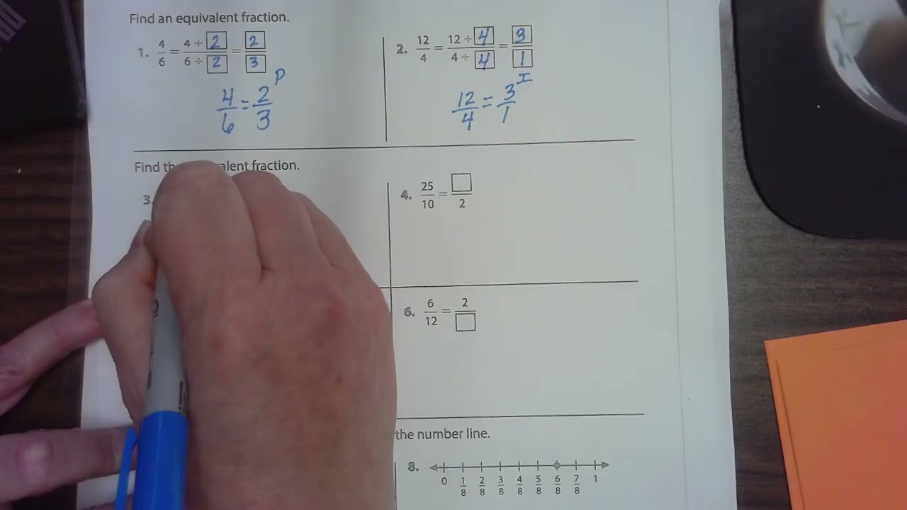 Fraction Homework 7.3 and 7.4
