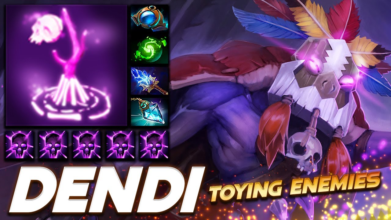 Dendi Witch Doctor Toying Enemies - Dota 2 Pro Gameplay [Watch & Learn]