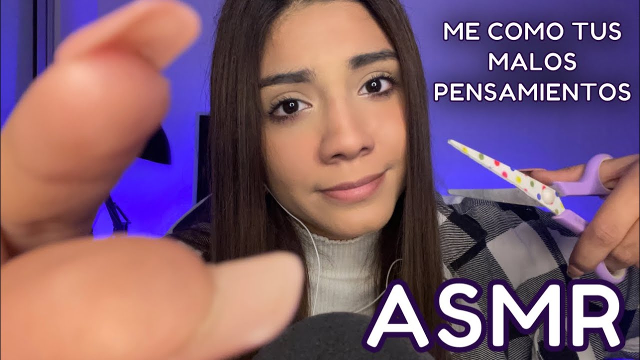 ASMR ESPAÑOL / Te COMO TUS ENERGÍAS NEGATIVAS + FRASES POSITIVAS