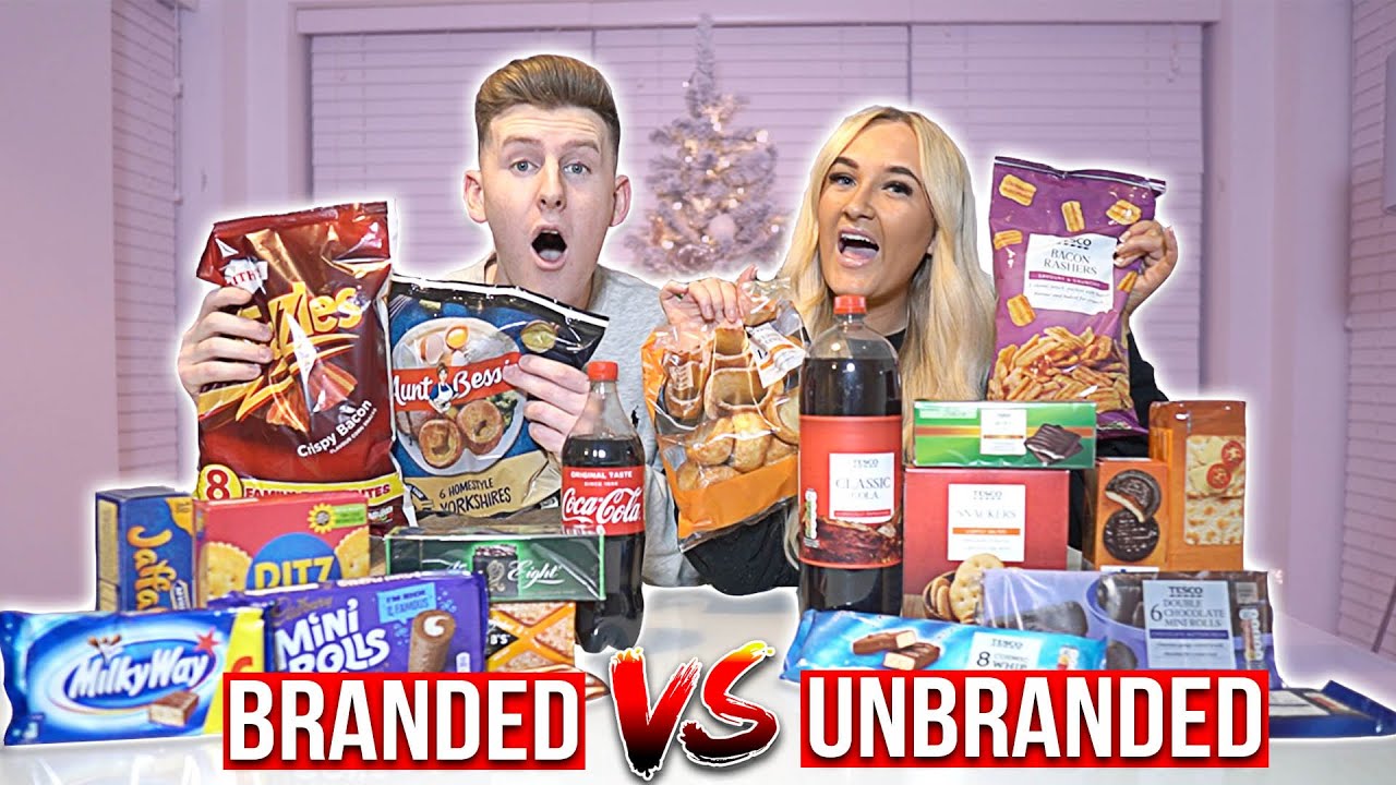 BRANDED VS UNBRANDED WITH BOYFRIEND!! *CHRISTMAS EDITION*