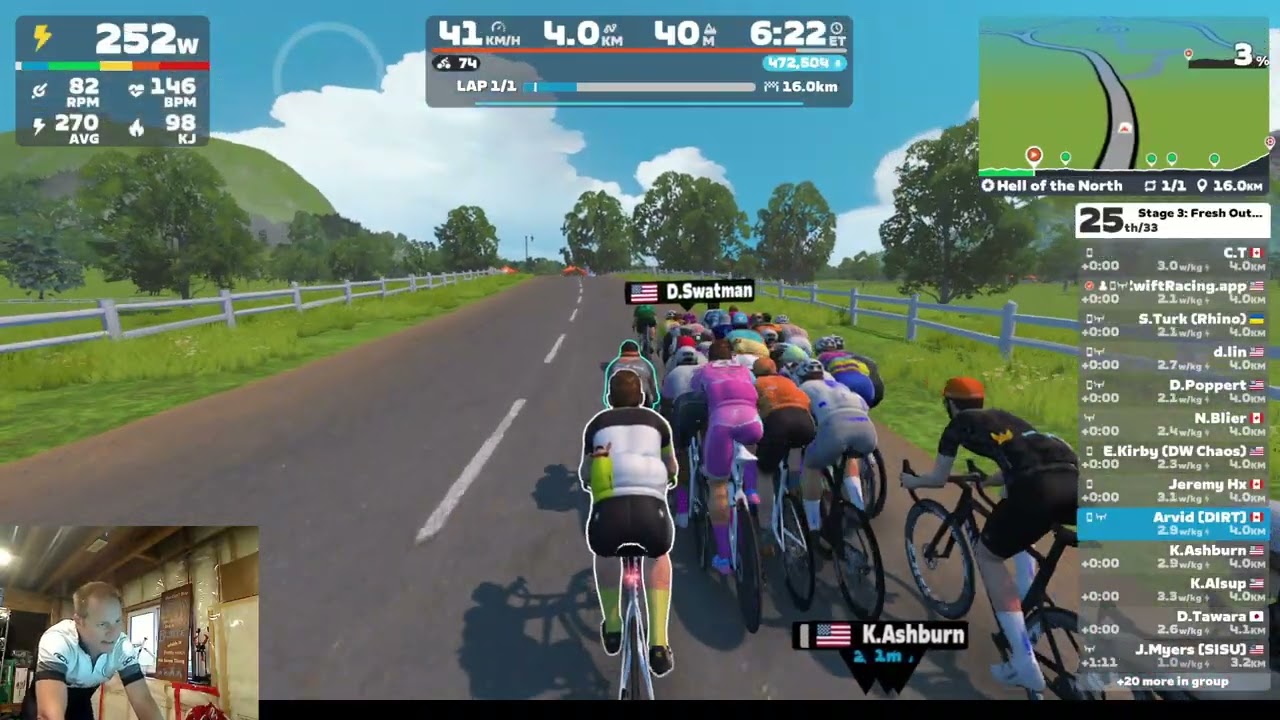 Zwift Racing - Hell of the North - Range 1 - 390-510