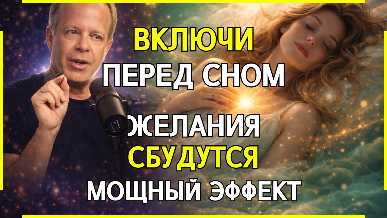 ВКЛЮЧИ ПЕРЕД СНОМ, и ЖЕЛАНИЯ СТАНУТ РЕАЛЬНОСТЬЮ САМИ (МОЩНЫЙ ЭФФЕКТ) | Джо Диспенза