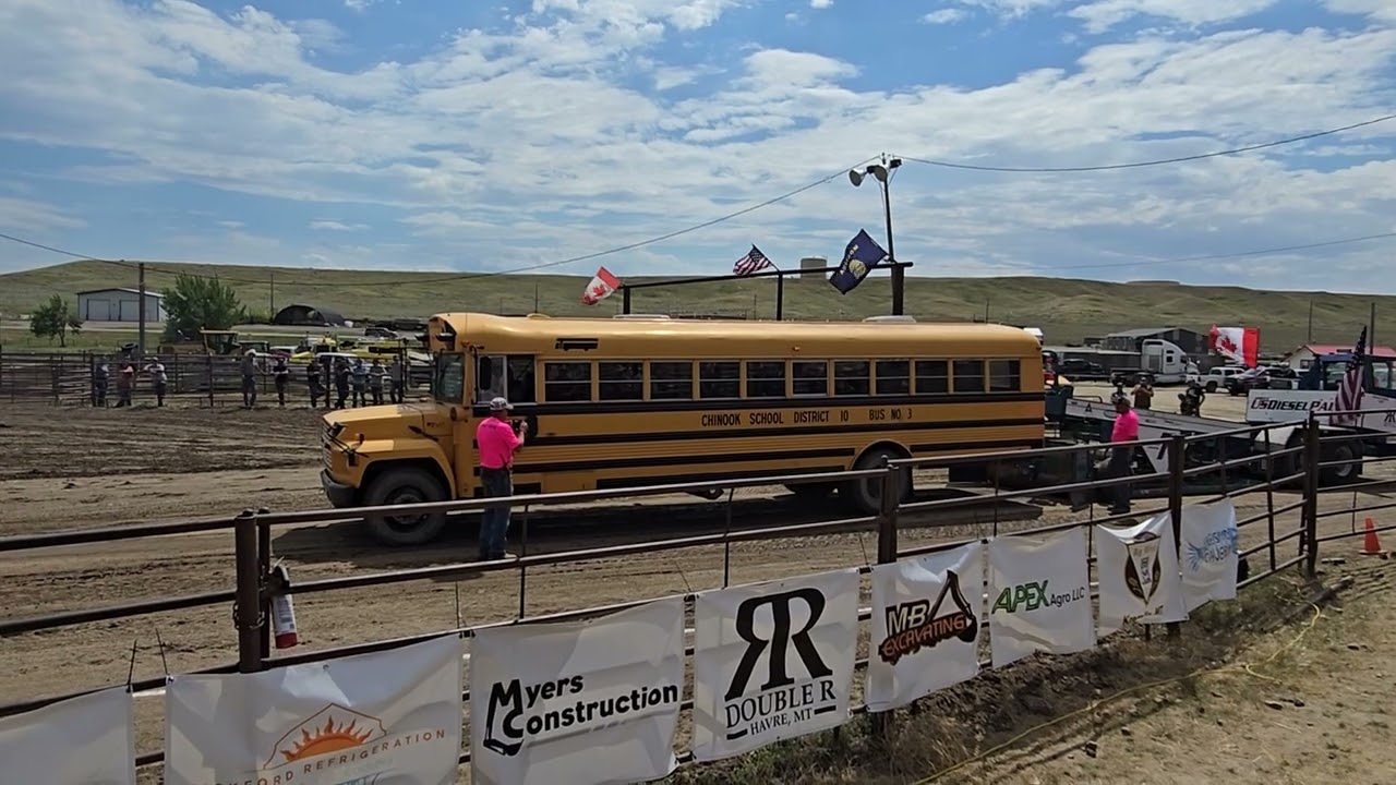 Havre, Mt Chinook School Bus Truck and Tractor Pull Great Northern Fair 2025