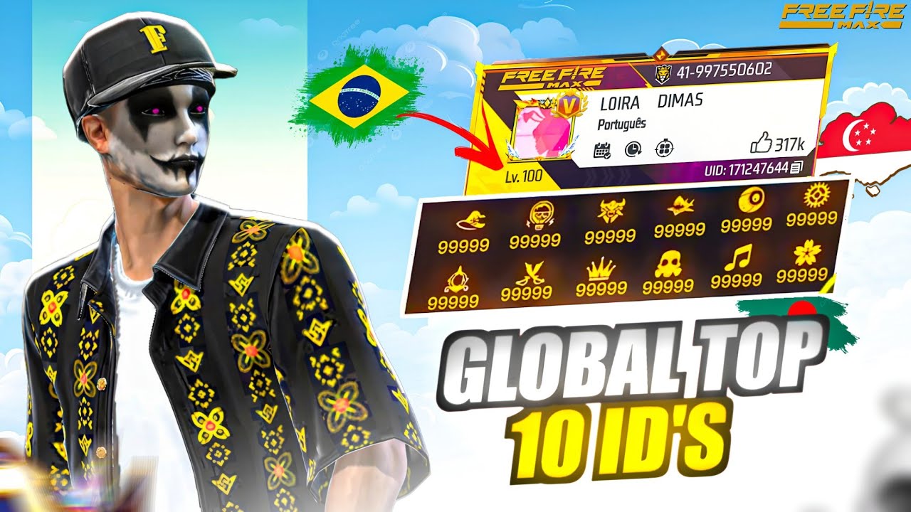 Top 10 Craziest Booyah Pass Accounts in Free Fire (Global Rank!)😍