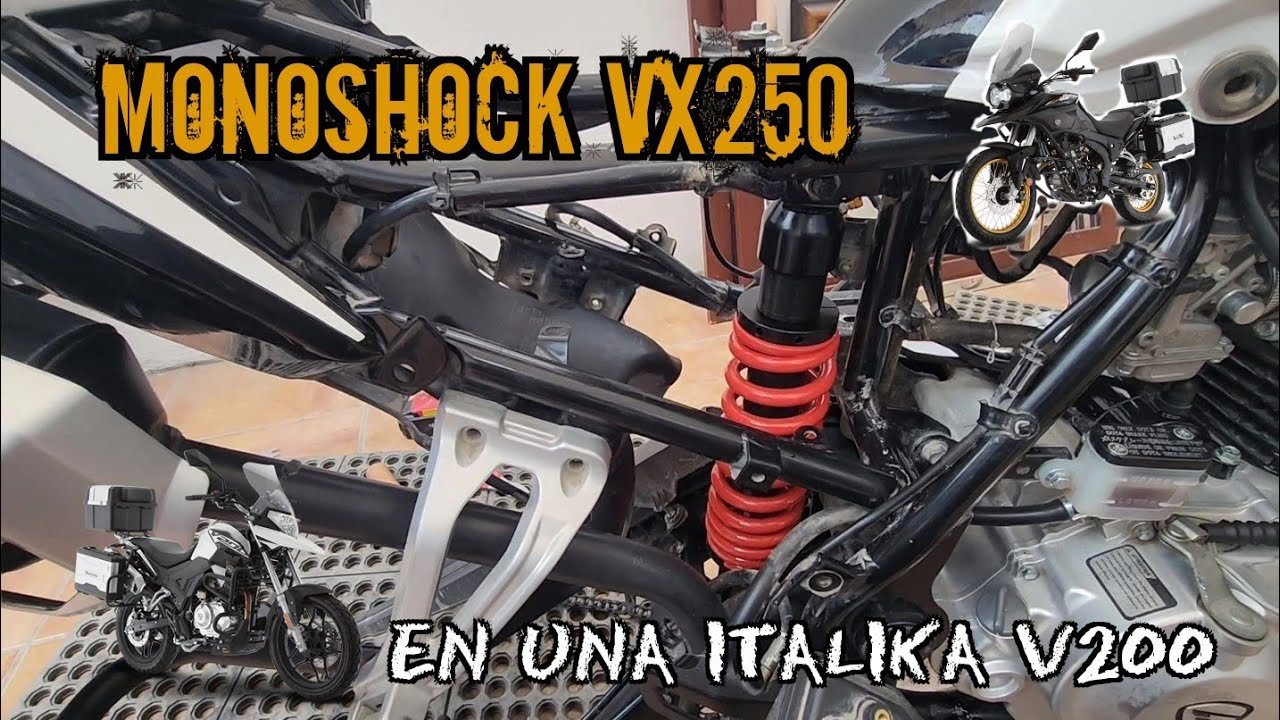 Cómo reemplazar monoshock | Monoshock dañado | Cambiando monoshock Italika v200 por uno de vx250 rx1