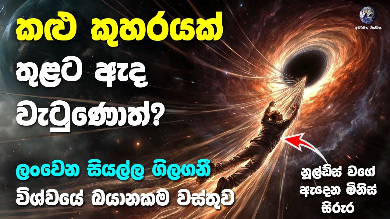 කළු කුහරයක් ඇතුලට වැටුණොත් කුමක් වේවිද? | What Actually Happens if You Fall Into a Black Hole?