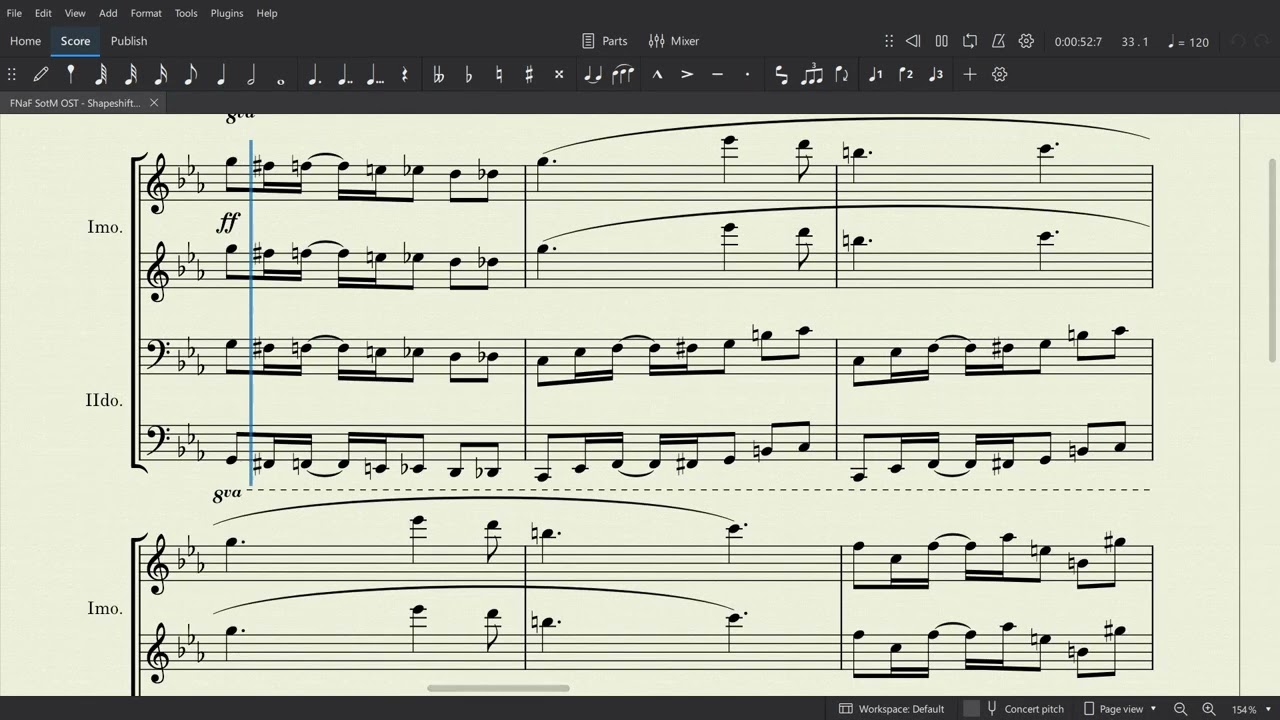 Five Nights at Freddy's Secret of the Mimic OST - Shapeshifter's Wrath (Piano 4-Hands Transcription)
