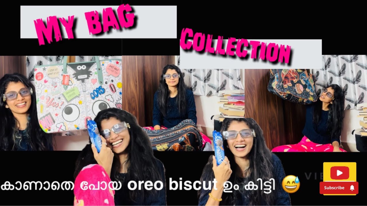 ഓരോ ബാഗും ഞാൻ അരിച്ചു പെറുക്കി 🎁🎉🎒💼👜 #bagcollections #whatsinmybag #shruthi_rajanikanth