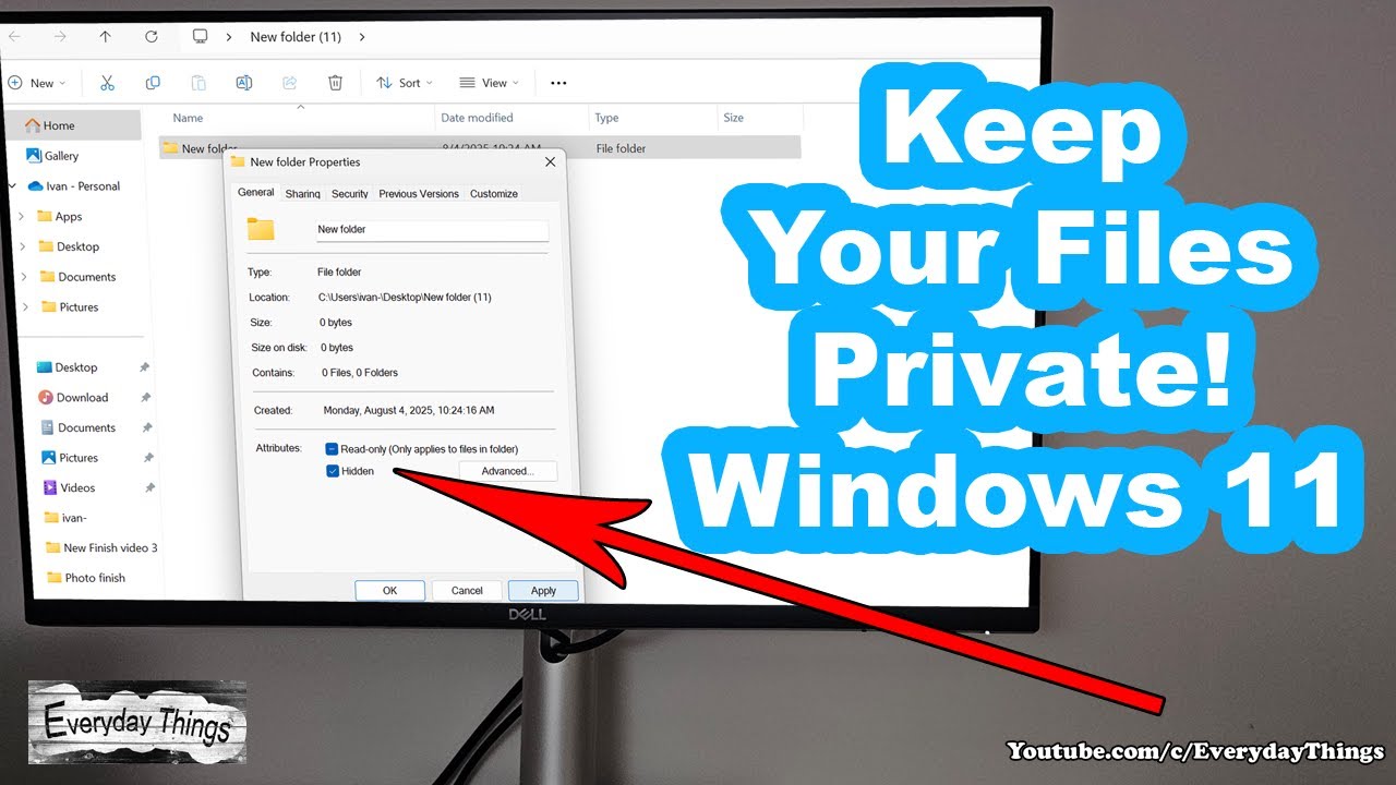 Как скрыть файлы в Windows 11 &mdash; быстро и просто