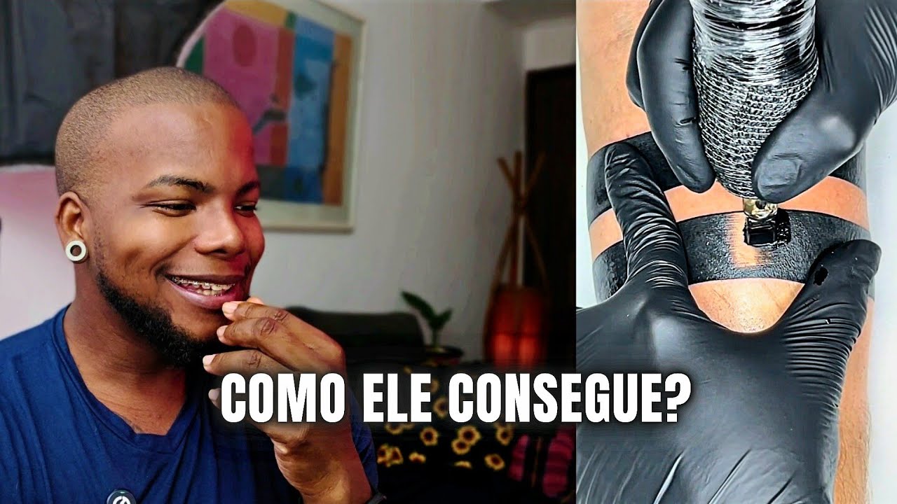 JA VIRAM UMA APLICAÇÃO ASSIM? - Por isso ele consegue  sem machucar a pele - Caio Cereja tattoo